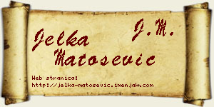 Jelka Matošević vizit kartica